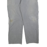 CARHARTT Mens Cotton Blend Grey Regular Fit Straight Leg Trousers W36 L32