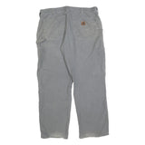 CARHARTT Mens Cotton Blend Grey Regular Fit Straight Leg Trousers W36 L32
