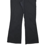 DICKIES Womens Cotton Blend Black Regular Bootcut Trousers W34 L30 Casual