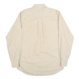 NAUTICA Mens Beige Cotton Button Down Shirt L Classic Fit Long Sleeve Casual