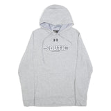 UNDER ARMOUR Mens Grey South Lacrosse Pullover Hoodie S Cotton Blend Casual
