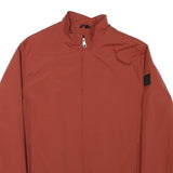 PIERRE CARDIN Mens Rust Orange Jacket M Polyester Blend Zip Casual Lightweight