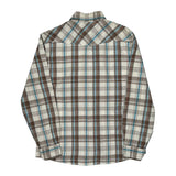 Dickies Checked Flannel Shirt - Medium Blue Cotton
