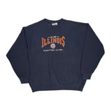 Fighting Illini Lee Sport College Sweatshirt - XL Navy Cotton
