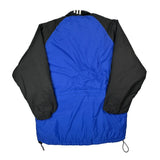 Adidas Striped Track Jacket - Large Blue Polyester