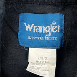 Western Wrangler Graphic Shirt - Large Black Cotton