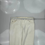 550 Levis Jeans - 35W 30L White Cotton
