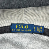 Polo By Ralph Lauren Hoodie - Large Gray Cotton Blend
