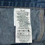 Carhartt Carpenter Jeans - 34W 30L Blue Cotton