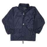 KWAY Mens Navy Jacket S Polyester Blend Plain Lightweight Zip Closure
