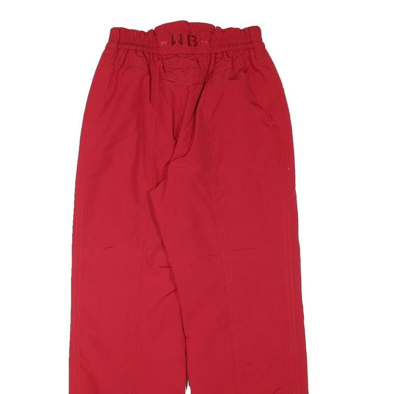 BOGNER Lined Womens Red Relaxed Fit Zip Closure Trousers W25 L28 Casual