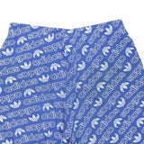 ADIDAS Mens Shorts Blue Cotton Blend All Over Logo M W32 Casual Summer