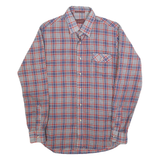LEVI'S Mens Blue & Red Check Shirt S Cotton Blend Casual Lightweight