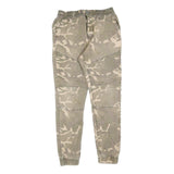 FSBN Mens Slim Camouflage Cotton Blend Trousers W28 L29 Zip Side Pockets