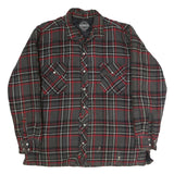 FORCEFIELD Mens Black & Red Check Shirt 2XL Cotton Casual Long Sleeve