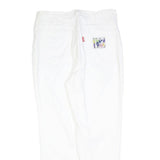 GLOBETROTTER Womens White Regular Fit Straight Denim Woven Cotton Blend Jeans