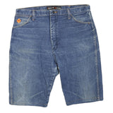 WRANGLER Mens Denim Blue Shorts L W38 Classic Cotton Blend Casual