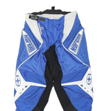 SPECTRUM Mens Polyester Blend Blue Relaxed Trousers W26 L27 Sports Style Zip