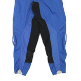 SPECTRUM Mens Polyester Blend Blue Relaxed Trousers W26 L27 Sports Style Zip