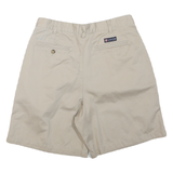 CHAPS Mens Beige Casual Cotton Blend Shorts M W33 Comfortable Summer Fit