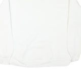 DELTA Mens White Grandpa Print Crew Neck L Cotton Blend Comfortable Sweatshirt