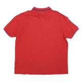 U.S. POLO ASSN Mens Red Short Sleeve Polo Shirt 2XL Cotton Blend Classic Fit