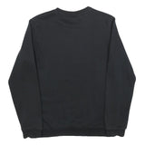 PUMA Boys Black Cotton Blend Crew Neck Sweatshirt 15-16Y Logo Print Casual