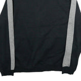 PUMA Mens Black & Grey Track Jacket L Cotton Stripe Side Zip Casual Sportswear
