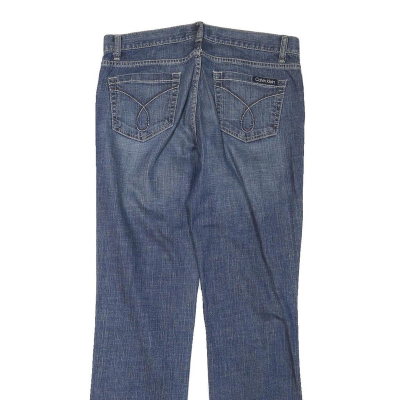 CALVIN KLEIN JEANS Mens Regular Blue Denim Straight Leg Cotton Blend W31 L31