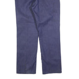 VALTODEX Mens Cotton Blend Blue Regular Fit Straight Trousers W40 L32 Casual