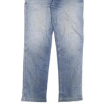 CARHARTT Mens Relaxed Fit Blue Denim Jeans W36 L34 Casual Workwear Zip Closure