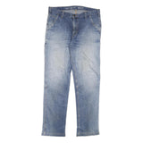 CARHARTT Mens Relaxed Fit Blue Denim Jeans W36 L34 Casual Workwear Zip Closure