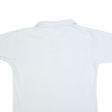 KAPPA Mens White Polo Shirt Short Sleeve Plain L Cotton Blend Casual Sportswear