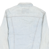 LEVI'S Mens Blue Denim Jacket S Cotton Blend Button Closure Casual Classic