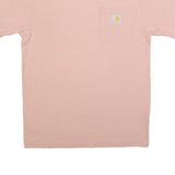 CARHARTT Mens Pink & Yellow Pocket T-Shirt S Short Sleeve Crew Neck Cotton Blend