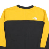 THE NORTH FACE Mens Yellow & Black Crew Neck L Cotton Blend Sweatshirt