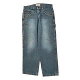 Faded Glory Carpenter Jeans - 34″ Waist Light Wash Cotton