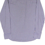 BOGGI Mens Blue Check Shirt S Cotton Blend Casual Button Down