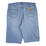 WRANGLER Womens Shorts Blue Denim Casual M W34 Cotton Blend Classic Fit