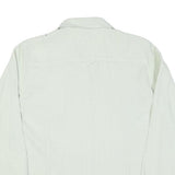 COLUMBIA Womens Green & White Check Long Sleeve Shirt L Outdoor Casual Cotton
