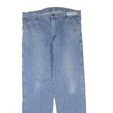 DICKIES Mens Jeans Blue Regular Straight Denim Medium W38 L34 Classic Fit