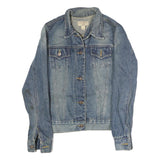 STEVE & BARRY Womens Blue Denim Cotton Button Jacket S Casual Classic Fit