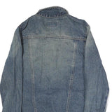 STEVE & BARRY Womens Blue Denim Cotton Button Jacket S Casual Classic Fit