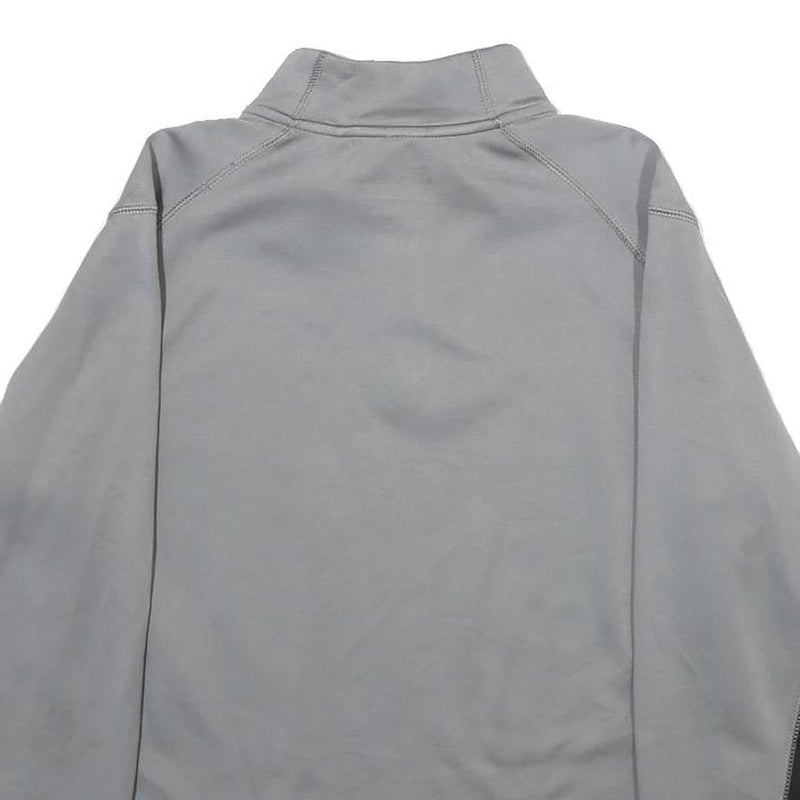 NIKE Girls Grey & Black 1/4 Zip XL Sports Pullover Sweatshirt Activewear