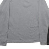 NIKE Girls Grey & Black 1/4 Zip XL Sports Pullover Sweatshirt Activewear