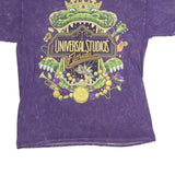 UNIVERSAL STUDIO Mens Purple Universal Studios Florida Graphic T-Shirt M Crew
