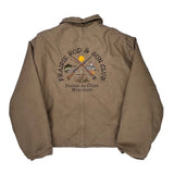 Faded Sdl Carhartt Embroidered Arctic Jacket - 2XL Beige Cotton