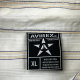 Avirex Short Sleeve Shirt - XL Beige Cotton Blend