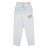 CENTER Womens Jeans Classic Cotton Light W24 L28 Patchwork Casual Denim