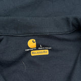 Relaxed Fit Carhartt Long Sleeve T-Shirt - Large Blue Cotton